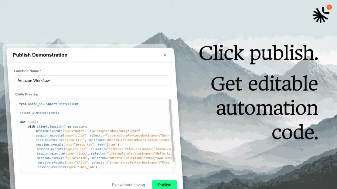 Demonstrate by Notte screenshot 3
