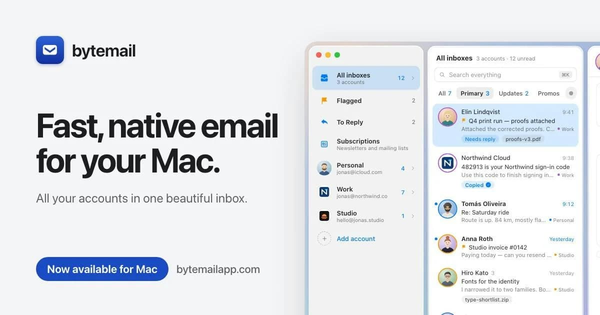 bytemail screenshot 1