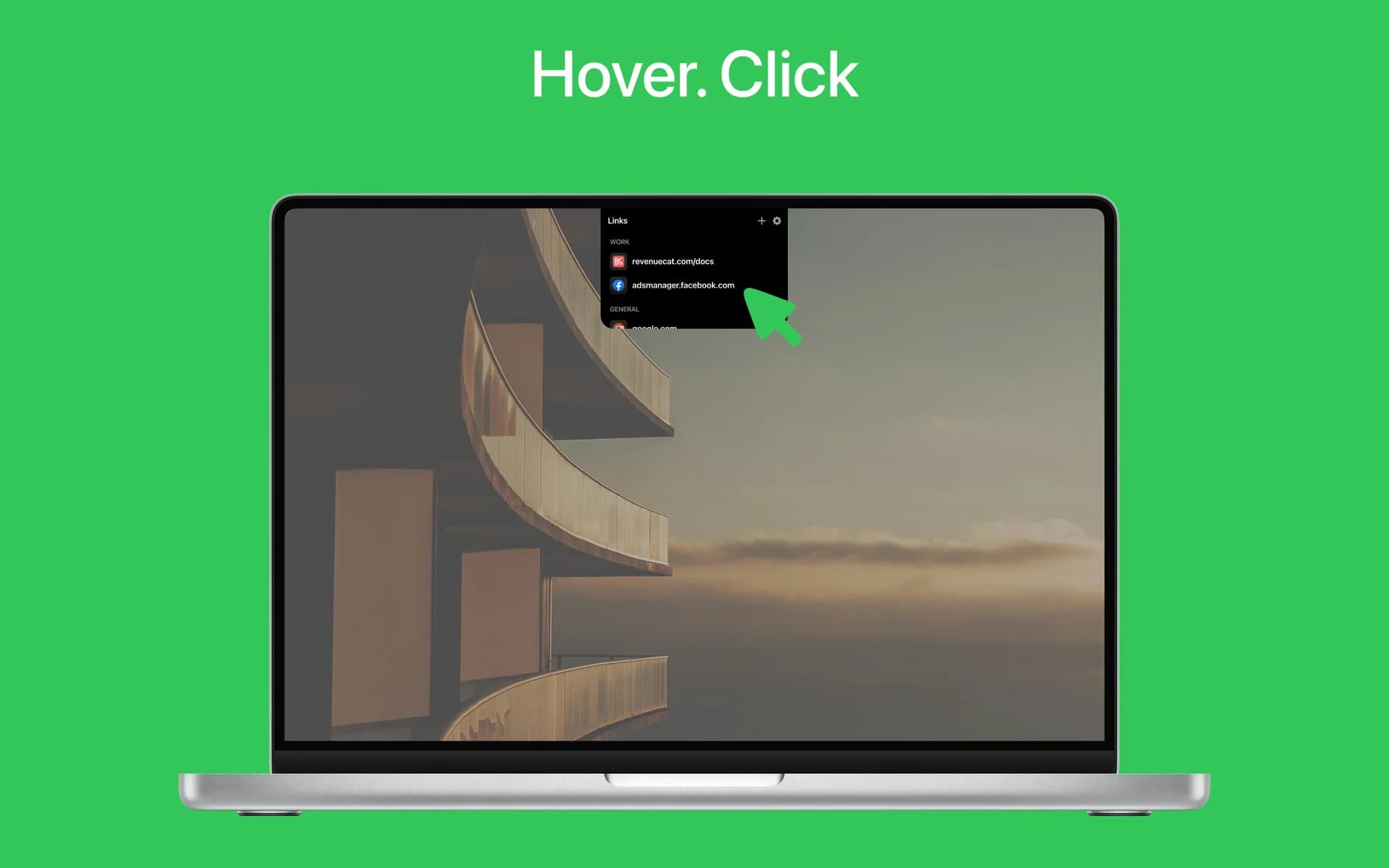 LinkNotch screenshot 2
