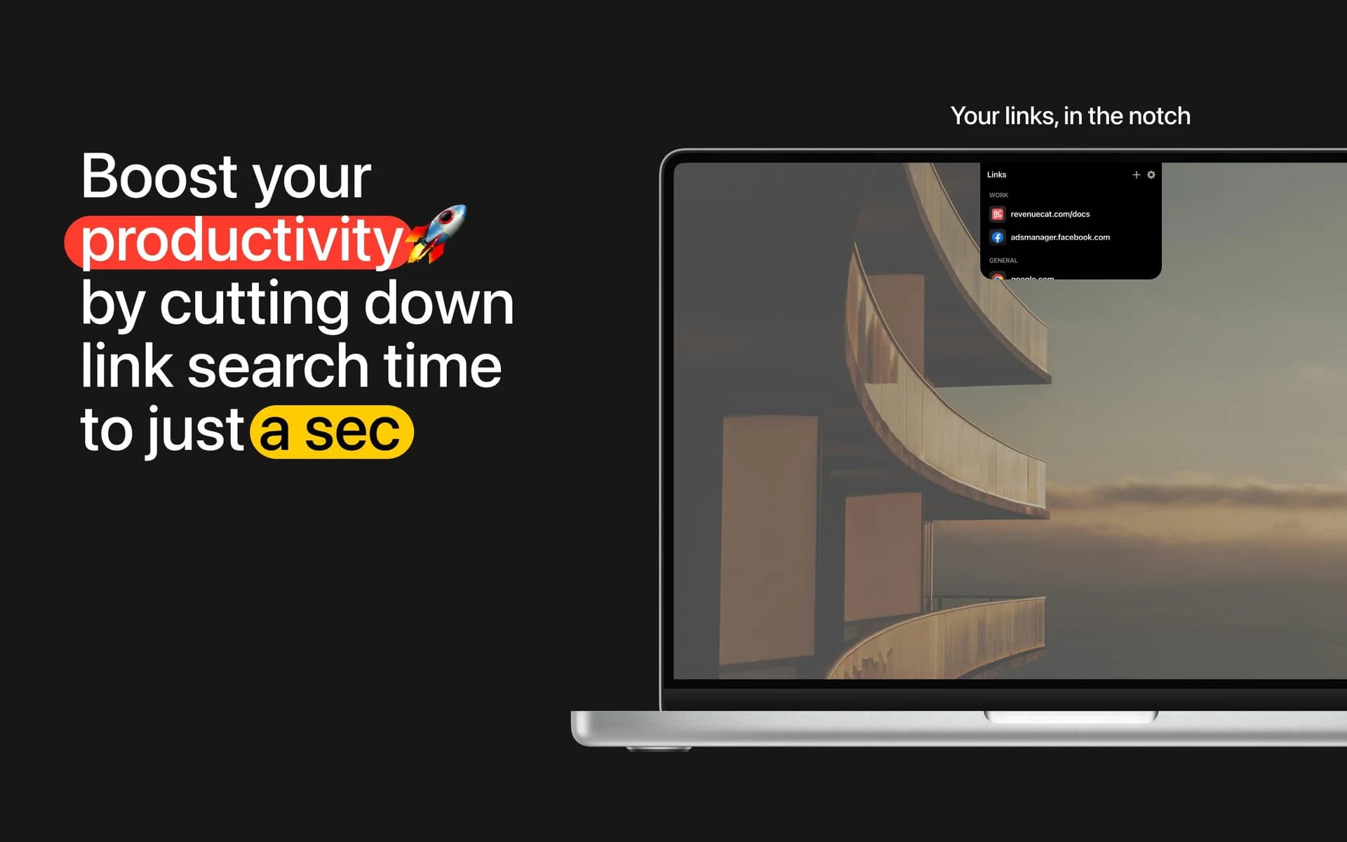 LinkNotch screenshot 4