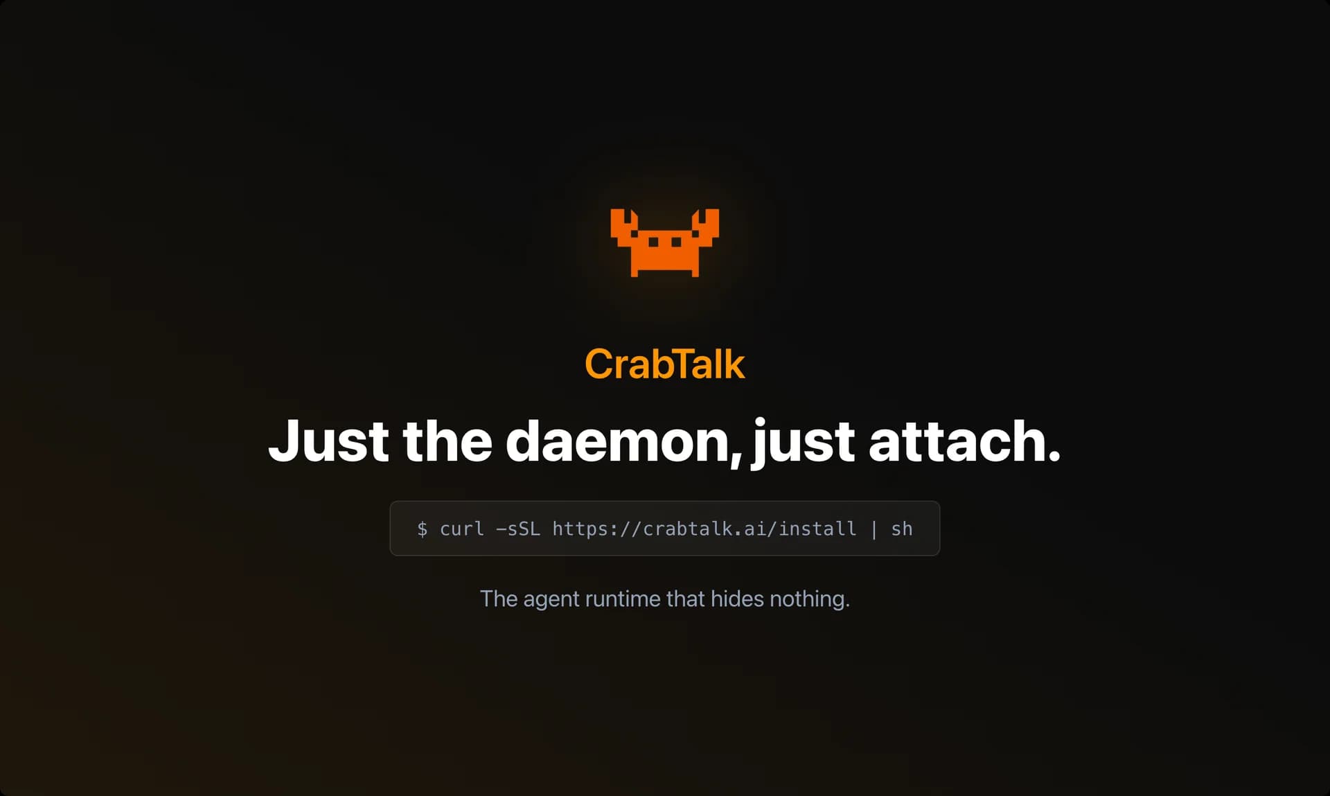 CrabTalk screenshot 1