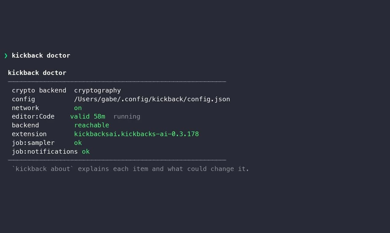 Kickbacks CLI screenshot 5