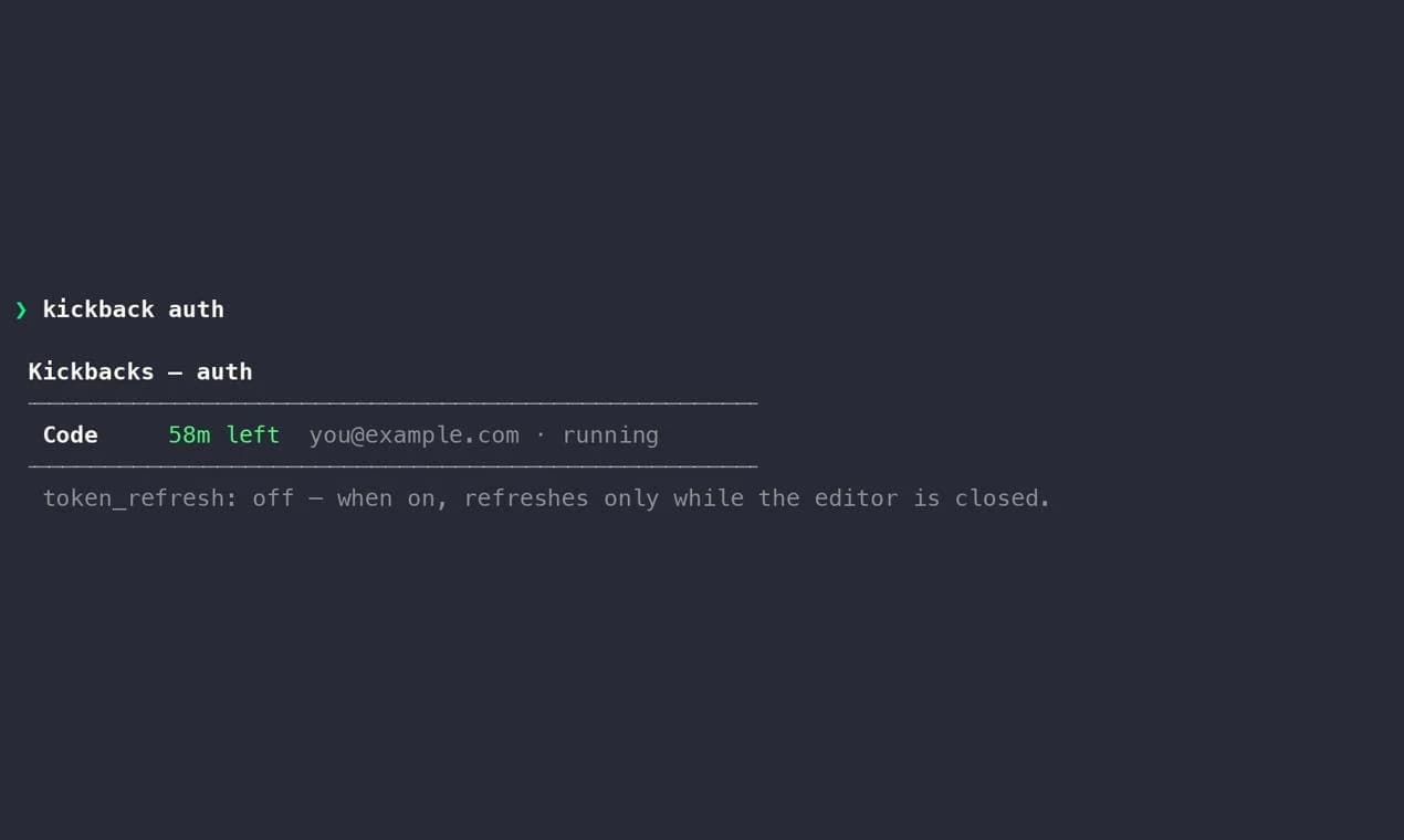 Kickbacks CLI screenshot 6